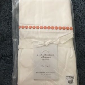 Pearl Embroidered Pillowcases